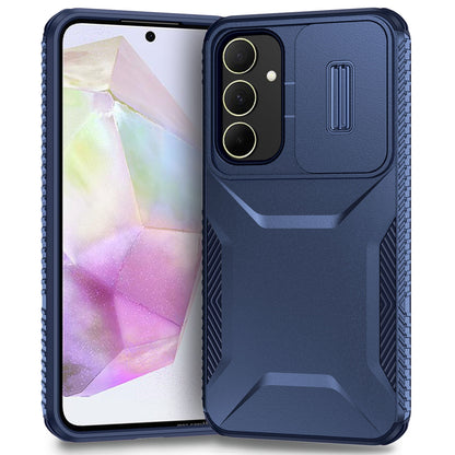 Samsung Galaxy A35 5G Phone Case with Sliding Camshield | Military-Grade TPU & PC Protective Anti-Scratch Anti-Skid Cover, Durable Shockproof Design