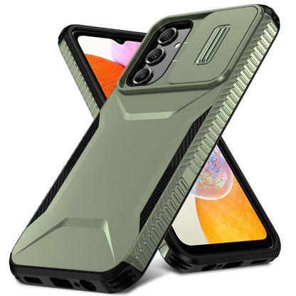 Samsung Galaxy A14 5G Phone Case with Sliding Camshield | Military-Grade TPU & PC Protective Anti-Scratch Anti-Skid Cover, Durable Shockproof Design