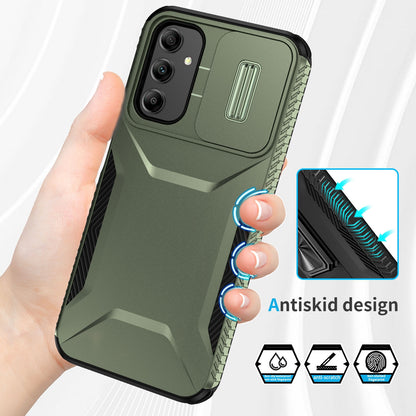 Samsung Galaxy A14 5G Phone Case with Sliding Camshield | Military-Grade TPU & PC Protective Anti-Scratch Anti-Skid Cover, Durable Shockproof Design