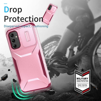 Samsung Galaxy A14 5G Phone Case with Sliding Camshield | Military-Grade TPU & PC Protective Anti-Scratch Anti-Skid Cover, Durable Shockproof Design
