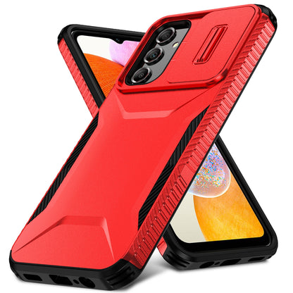 Samsung Galaxy A14 5G Phone Case with Sliding Camshield | Military-Grade TPU & PC Protective Anti-Scratch Anti-Skid Cover, Durable Shockproof Design