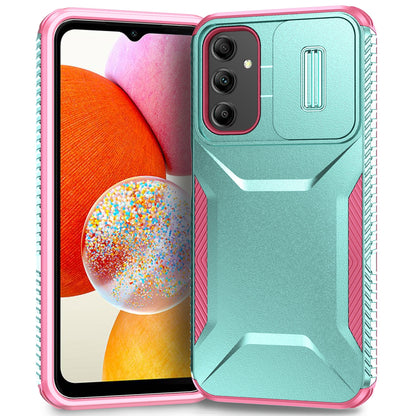 Samsung Galaxy A14 5G Phone Case with Sliding Camshield | Military-Grade TPU & PC Protective Anti-Scratch Anti-Skid Cover, Durable Shockproof Design