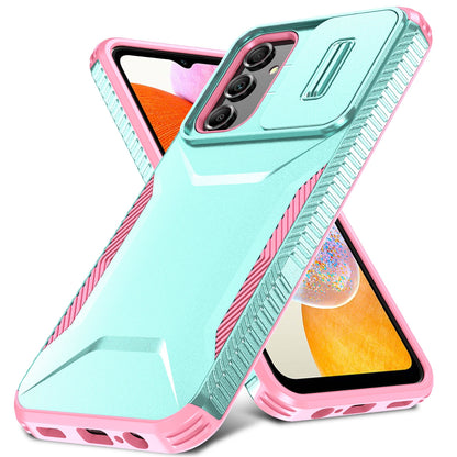 Samsung Galaxy A14 5G Phone Case with Sliding Camshield | Military-Grade TPU & PC Protective Anti-Scratch Anti-Skid Cover, Durable Shockproof Design