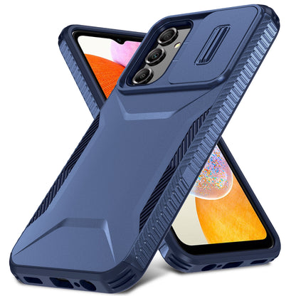 Samsung Galaxy A14 5G Phone Case with Sliding Camshield | Military-Grade TPU & PC Protective Anti-Scratch Anti-Skid Cover, Durable Shockproof Design