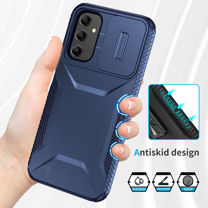 Samsung Galaxy A14 5G Phone Case with Sliding Camshield | Military-Grade TPU & PC Protective Anti-Scratch Anti-Skid Cover, Durable Shockproof Design