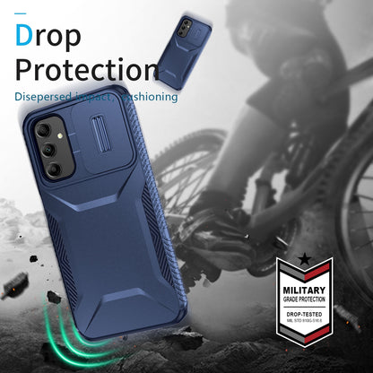 Samsung Galaxy A14 5G Phone Case with Sliding Camshield | Military-Grade TPU & PC Protective Anti-Scratch Anti-Skid Cover, Durable Shockproof Design