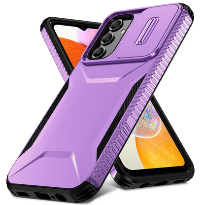 Samsung Galaxy A14 5G Phone Case with Sliding Camshield | Military-Grade TPU & PC Protective Anti-Scratch Anti-Skid Cover, Durable Shockproof Design