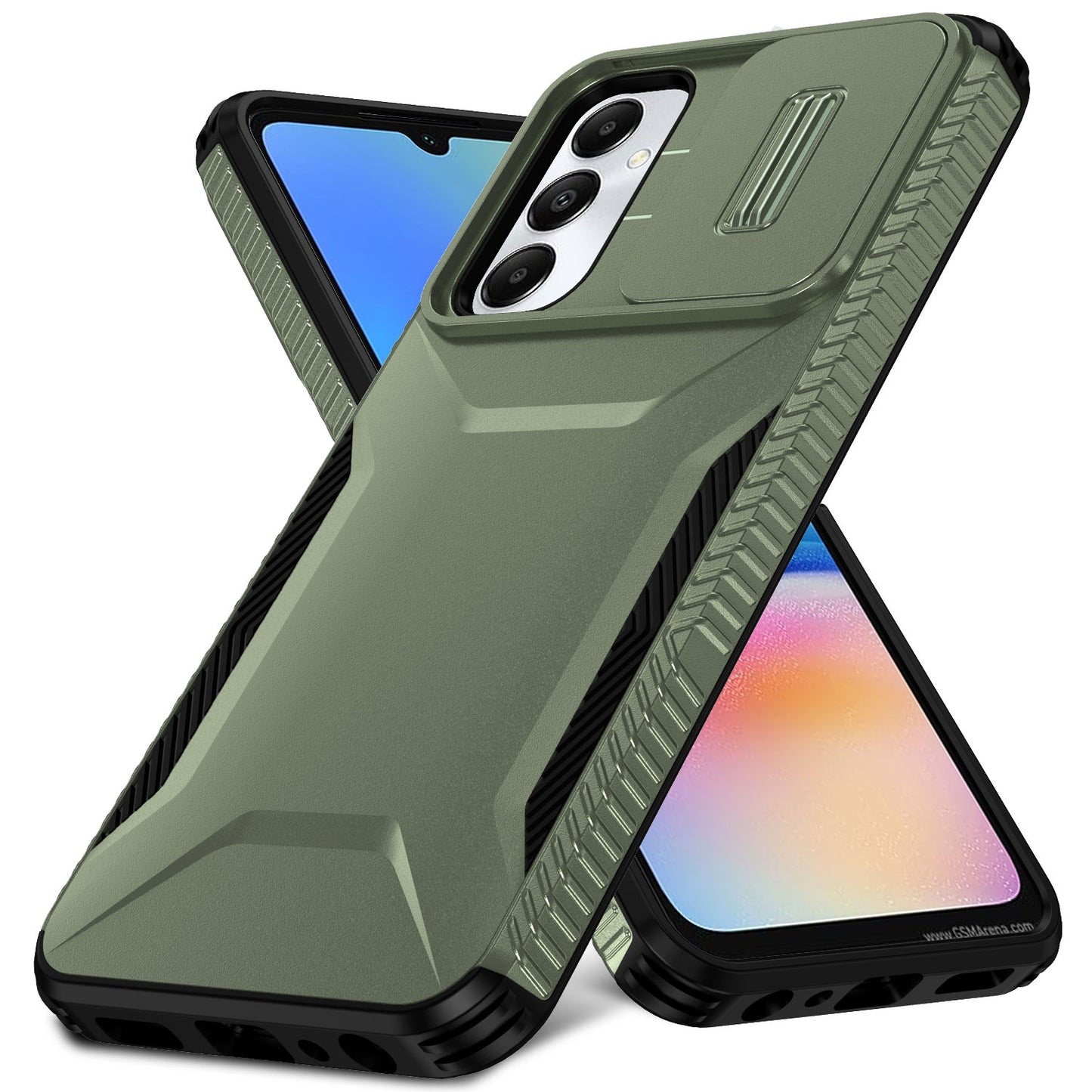 Samsung Galaxy A05s Phone Case with Sliding Camshield | Military-Grade TPU & PC Protective Anti-Scratch Anti-Skid Cover, Durable Shockproof Design