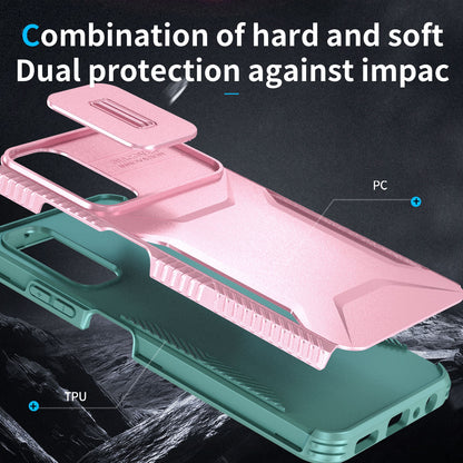 Samsung Galaxy A05s Phone Case with Sliding Camshield | Military-Grade TPU & PC Protective Anti-Scratch Anti-Skid Cover, Durable Shockproof Design