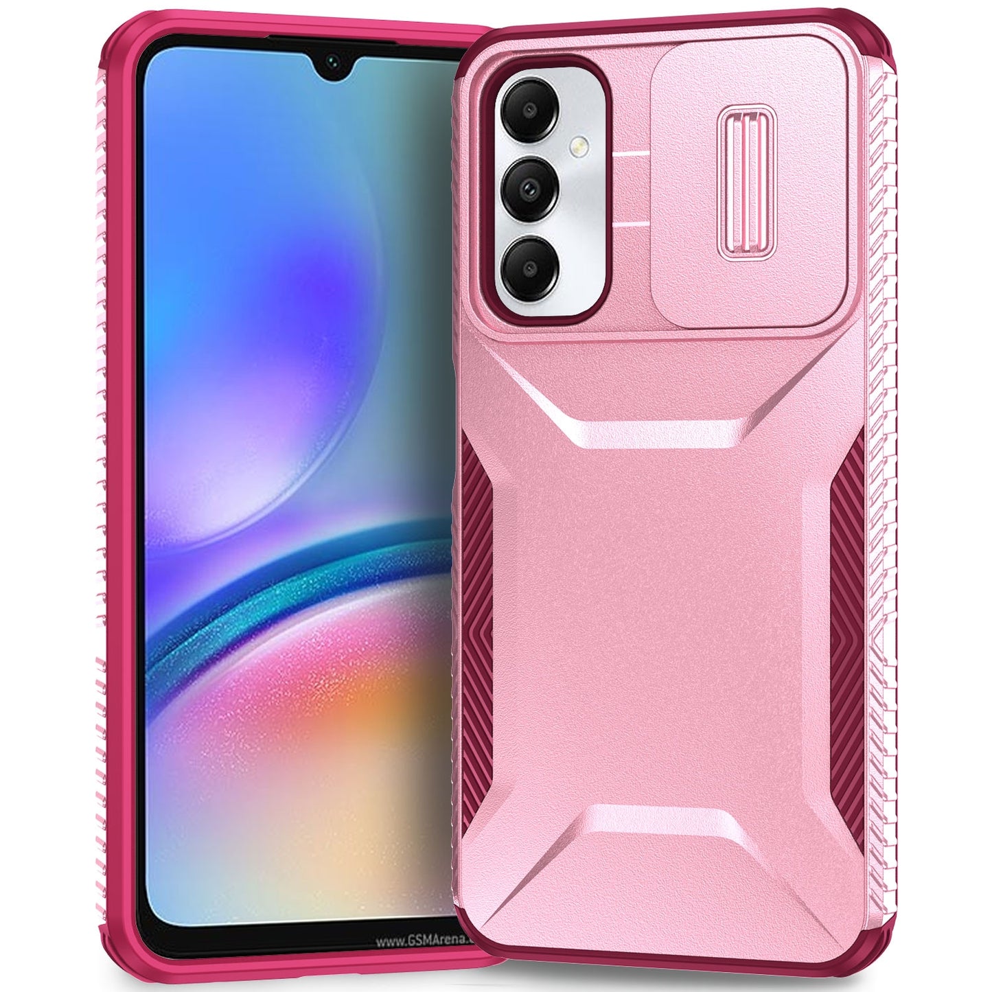 Samsung Galaxy A05s Phone Case with Sliding Camshield | Military-Grade TPU & PC Protective Anti-Scratch Anti-Skid Cover, Durable Shockproof Design