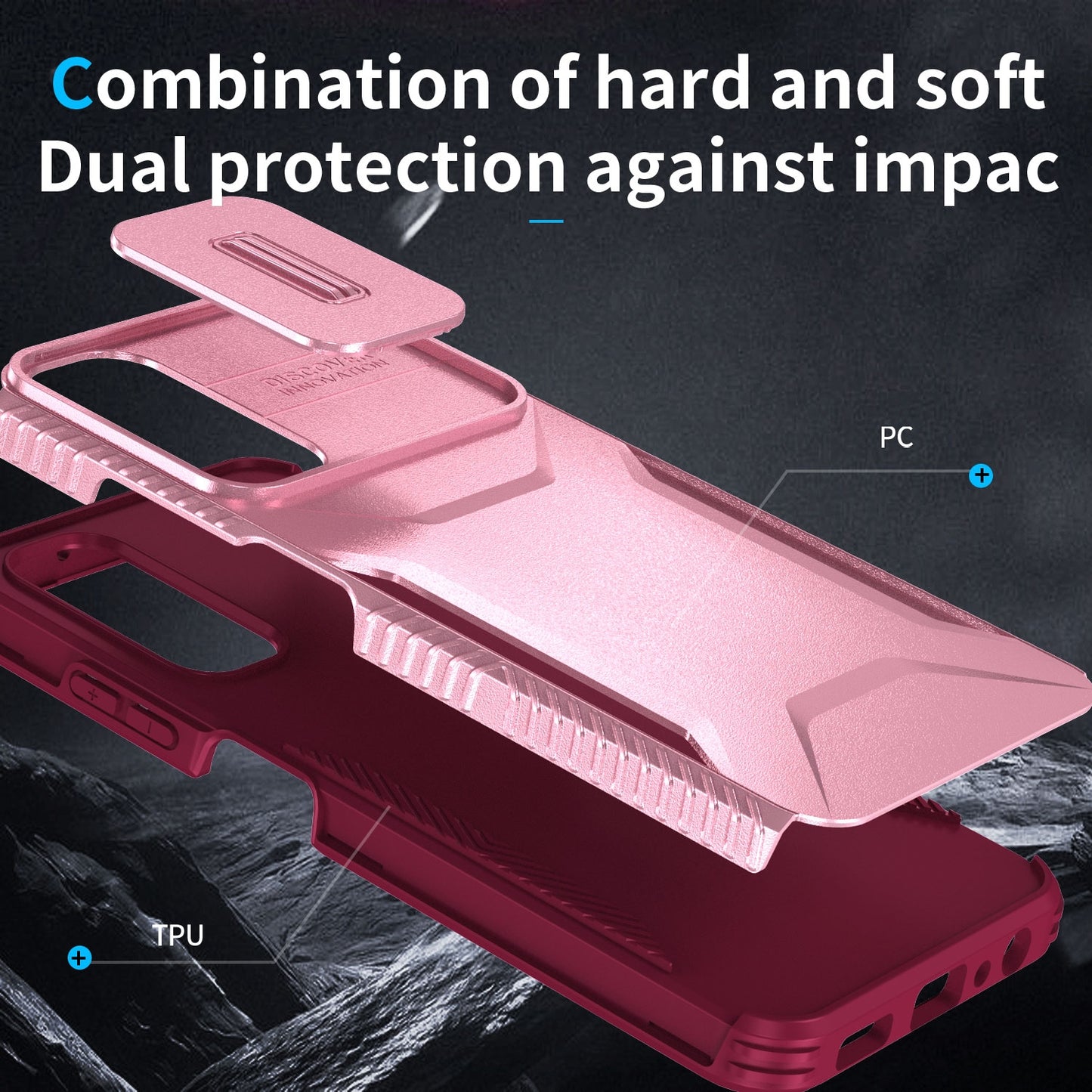Samsung Galaxy A05s Phone Case with Sliding Camshield | Military-Grade TPU & PC Protective Anti-Scratch Anti-Skid Cover, Durable Shockproof Design