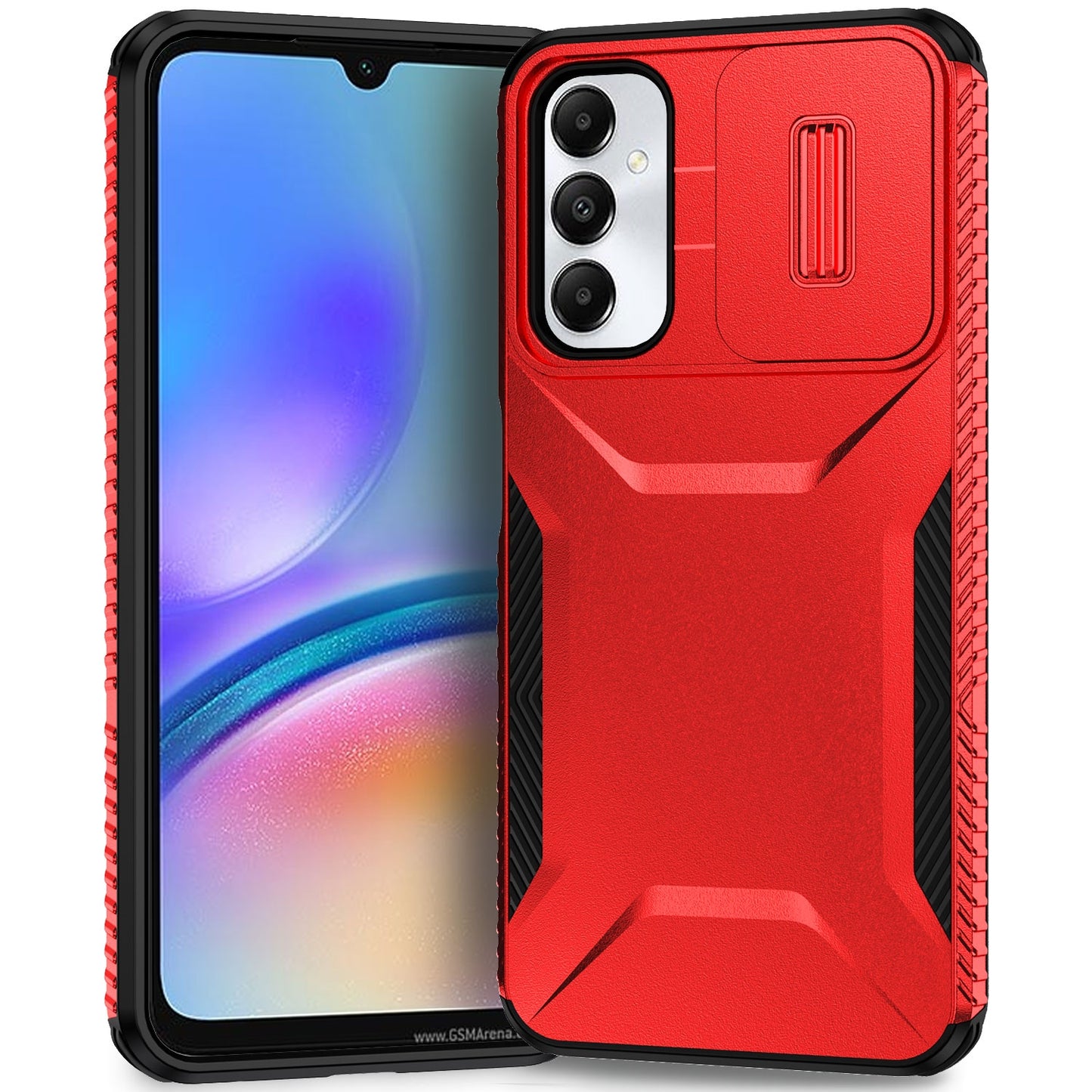 Samsung Galaxy A05s Phone Case with Sliding Camshield | Military-Grade TPU & PC Protective Anti-Scratch Anti-Skid Cover, Durable Shockproof Design
