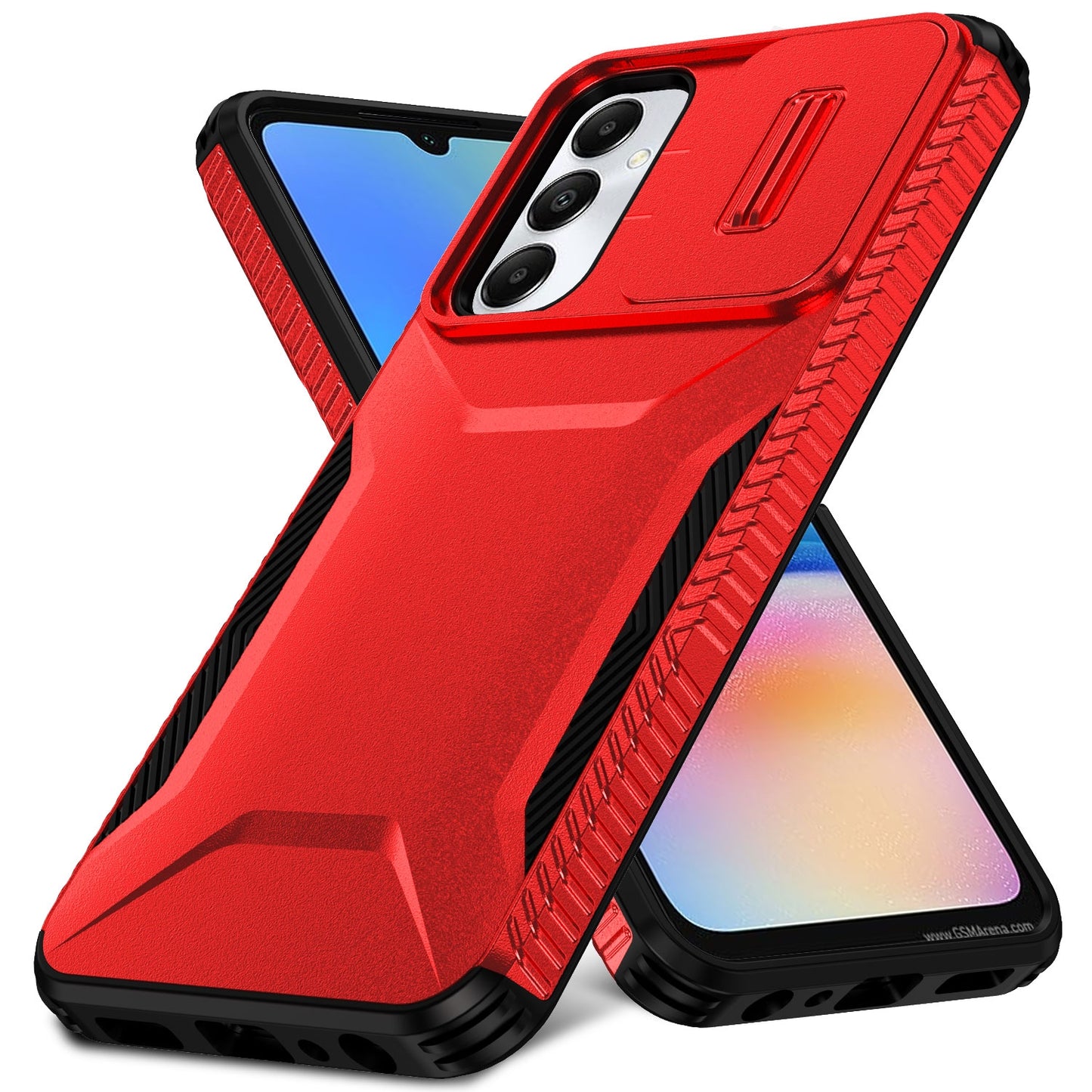 Samsung Galaxy A05s Phone Case with Sliding Camshield | Military-Grade TPU & PC Protective Anti-Scratch Anti-Skid Cover, Durable Shockproof Design