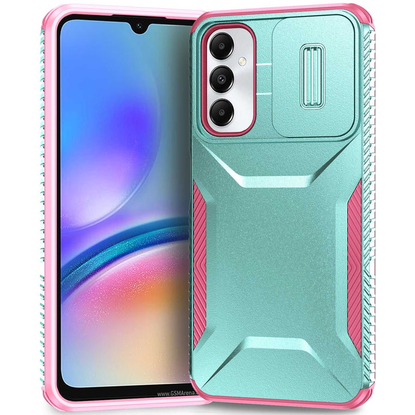 Samsung Galaxy A05s Phone Case with Sliding Camshield | Military-Grade TPU & PC Protective Anti-Scratch Anti-Skid Cover, Durable Shockproof Design
