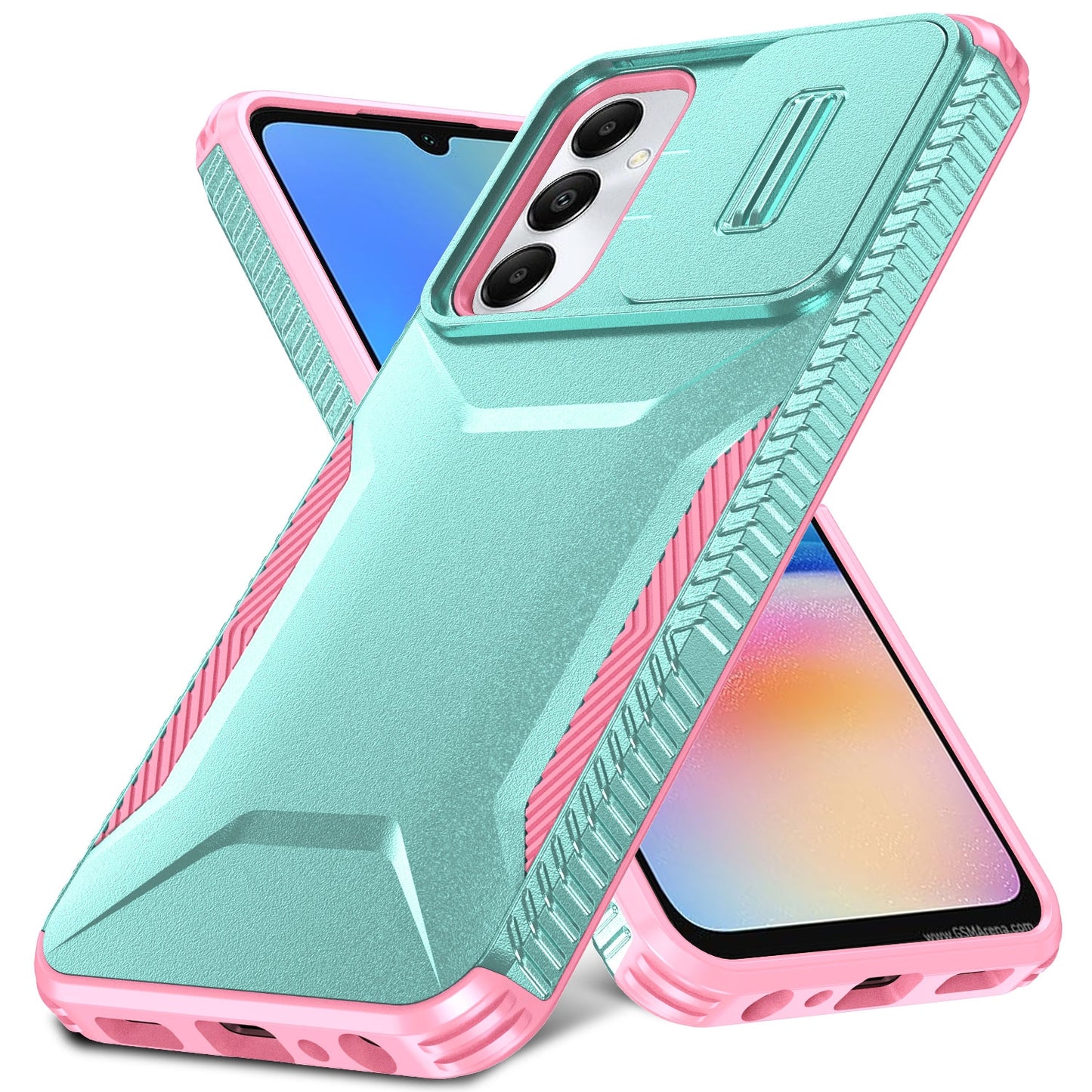 Samsung Galaxy A05s Phone Case with Sliding Camshield | Military-Grade TPU & PC Protective Anti-Scratch Anti-Skid Cover, Durable Shockproof Design