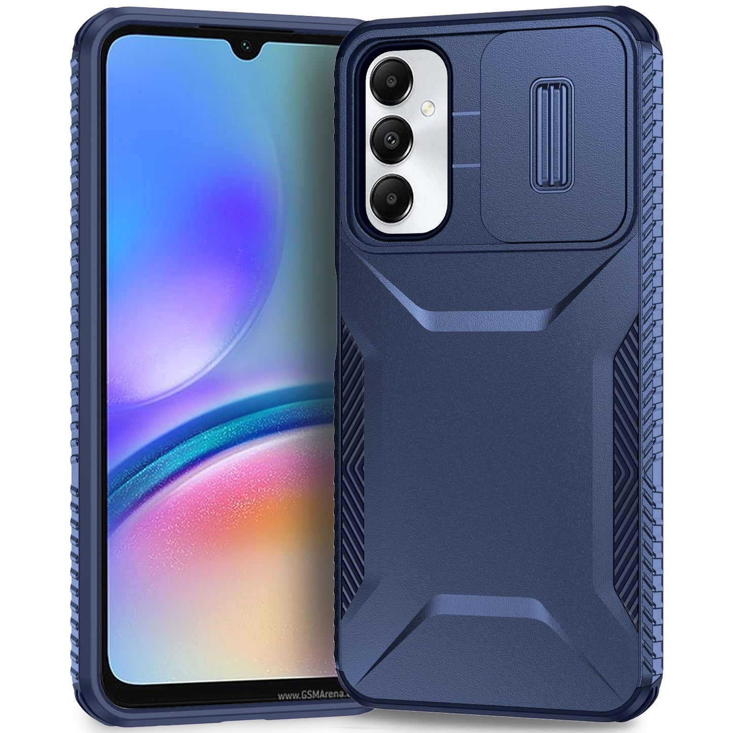 Samsung Galaxy A05s Phone Case with Sliding Camshield | Military-Grade TPU & PC Protective Anti-Scratch Anti-Skid Cover, Durable Shockproof Design