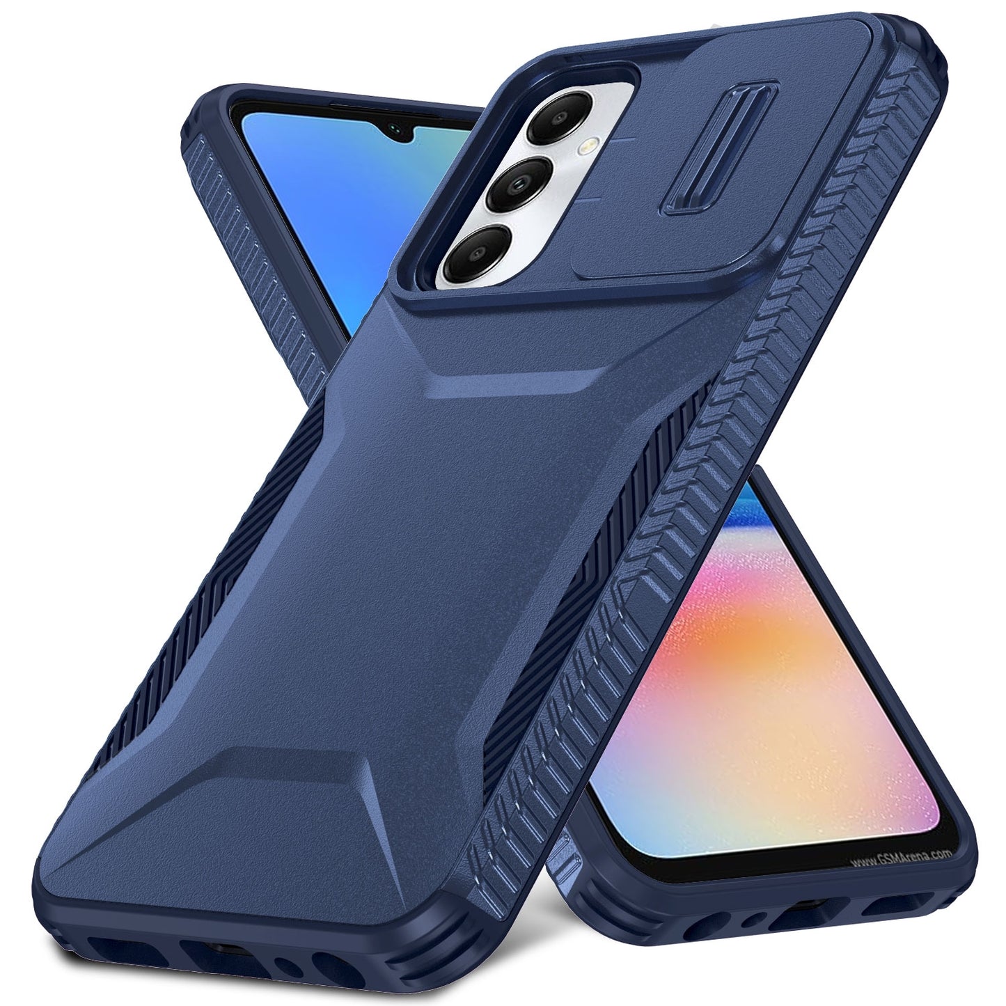 Samsung Galaxy A05s Phone Case with Sliding Camshield | Military-Grade TPU & PC Protective Anti-Scratch Anti-Skid Cover, Durable Shockproof Design