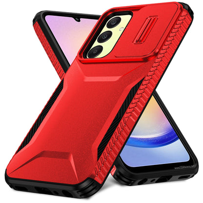 Samsung Galaxy A25 5G Phone Case with Sliding Camshield | Military-Grade TPU & PC Protective Anti-Scratch Anti-Skid Cover, Durable Shockproof Design