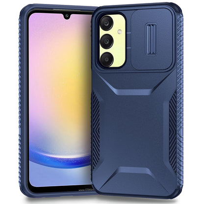 Samsung Galaxy A25 5G Phone Case with Sliding Camshield | Military-Grade TPU & PC Protective Anti-Scratch Anti-Skid Cover, Durable Shockproof Design