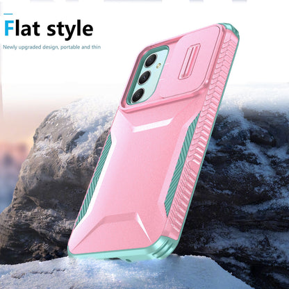 Samsung Galaxy A55 5G Phone Case with Sliding Camshield | Military-Grade TPU & PC Protective Anti-Scratch Anti-Skid Cover, Durable Shockproof Design