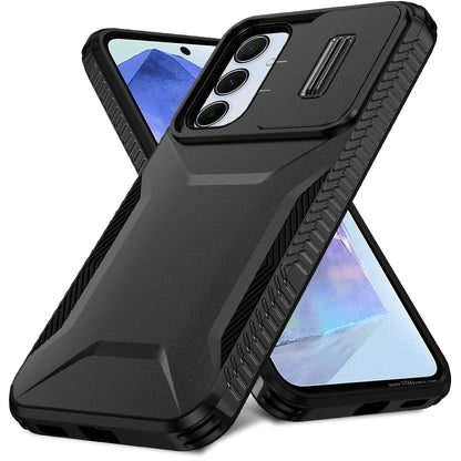 Samsung Galaxy A55 5G Phone Case with Sliding Camshield | Military-Grade TPU & PC Protective Anti-Scratch Anti-Skid Cover, Durable Shockproof Design