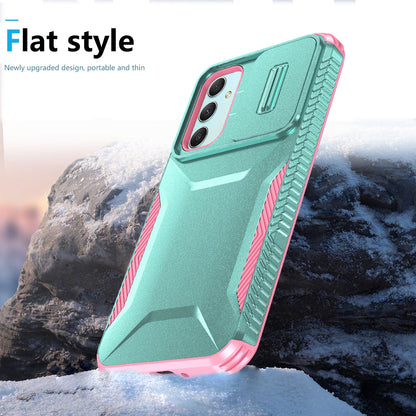 Samsung Galaxy A55 5G Phone Case with Sliding Camshield | Military-Grade TPU & PC Protective Anti-Scratch Anti-Skid Cover, Durable Shockproof Design