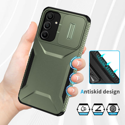 Samsung Galaxy A16 Phone Case with Sliding Camshield | Military-Grade TPU & PC Protective Anti-Scratch Anti-Skid Cover, Durable Shockproof Design