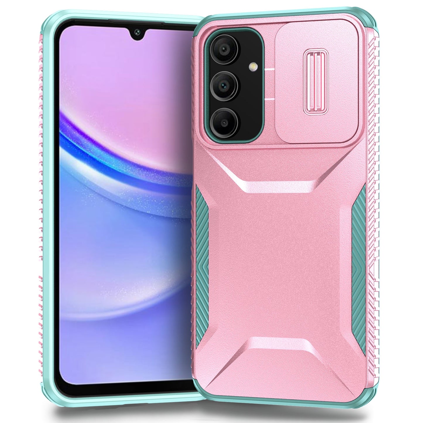 Samsung Galaxy A16 Phone Case with Sliding Camshield | Military-Grade TPU & PC Protective Anti-Scratch Anti-Skid Cover, Durable Shockproof Design