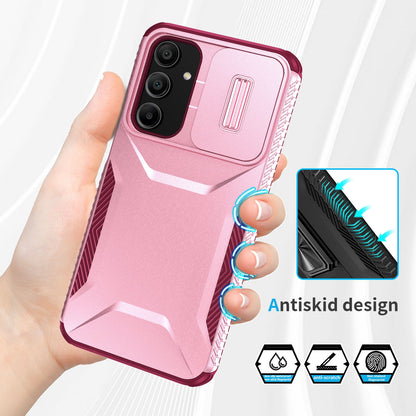 Samsung Galaxy A16 Phone Case with Sliding Camshield | Military-Grade TPU & PC Protective Anti-Scratch Anti-Skid Cover, Durable Shockproof Design