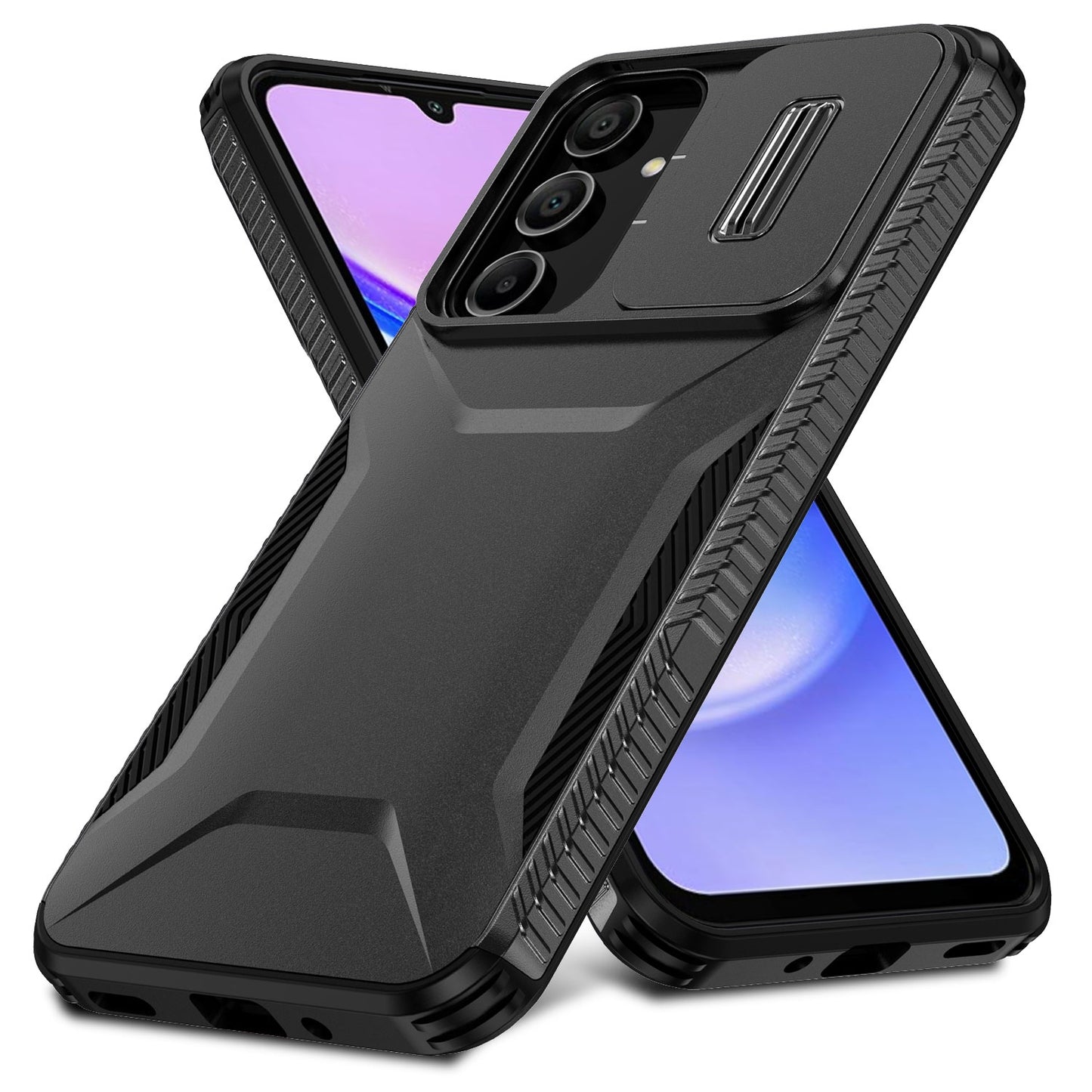 Samsung Galaxy A16 Phone Case with Sliding Camshield | Military-Grade TPU & PC Protective Anti-Scratch Anti-Skid Cover, Durable Shockproof Design