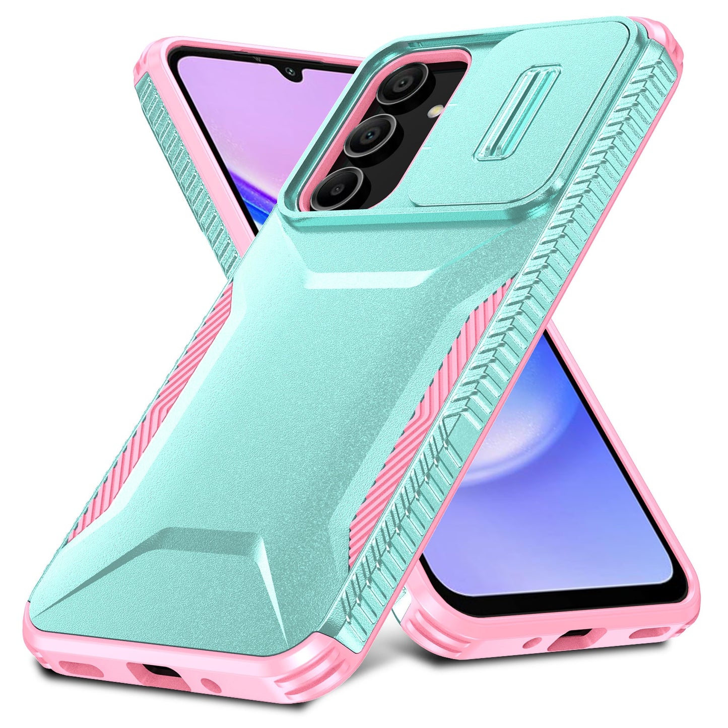 Samsung Galaxy A16 Phone Case with Sliding Camshield | Military-Grade TPU & PC Protective Anti-Scratch Anti-Skid Cover, Durable Shockproof Design