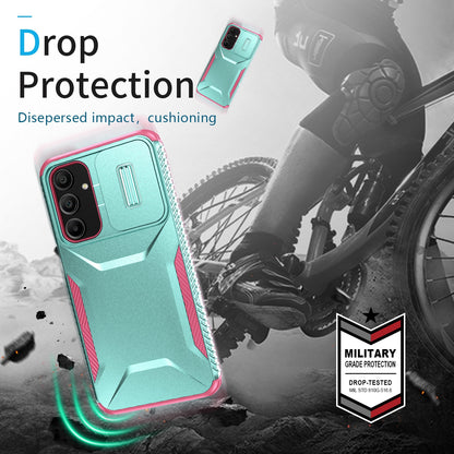 Samsung Galaxy A16 Phone Case with Sliding Camshield | Military-Grade TPU & PC Protective Anti-Scratch Anti-Skid Cover, Durable Shockproof Design