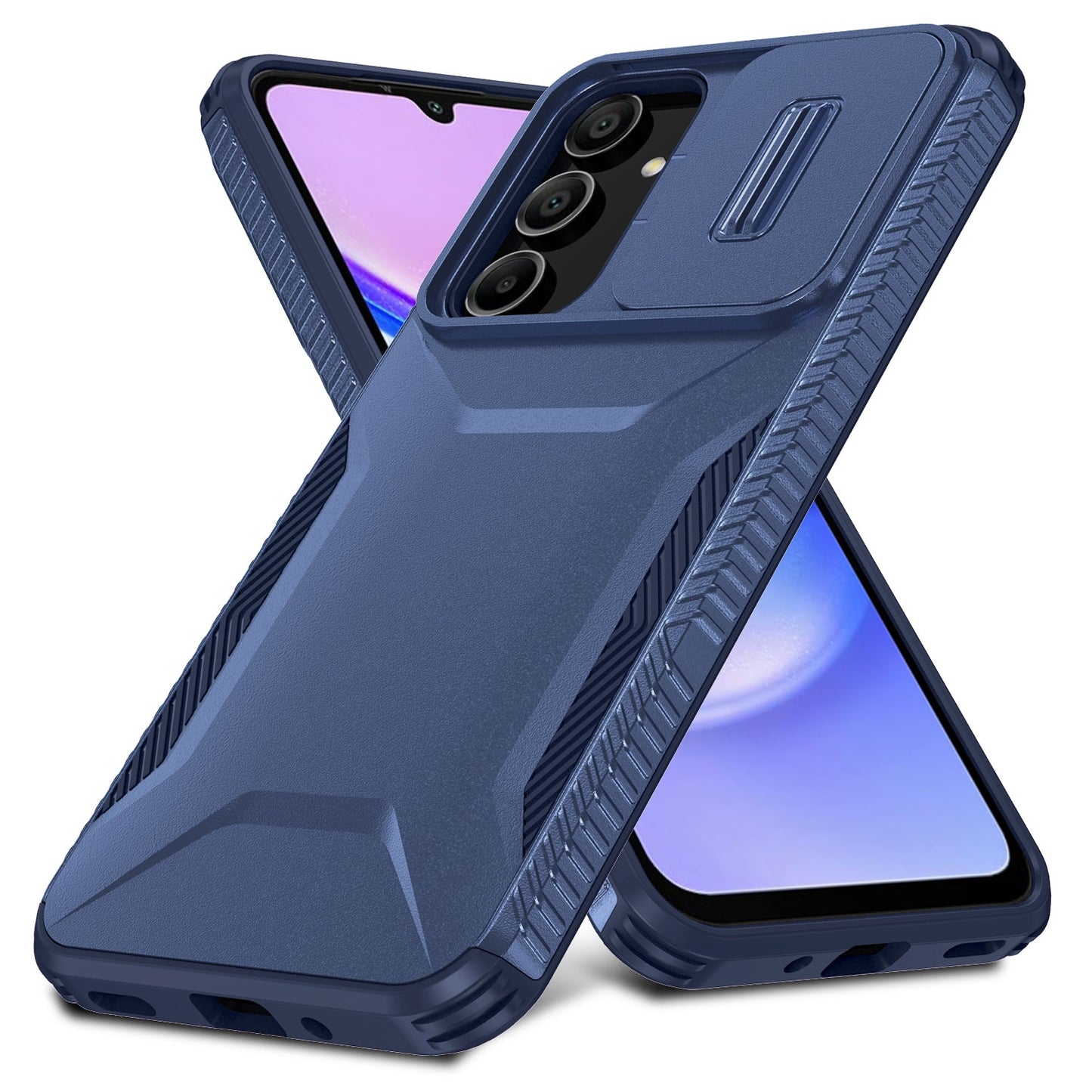 Samsung Galaxy A16 Phone Case with Sliding Camshield | Military-Grade TPU & PC Protective Anti-Scratch Anti-Skid Cover, Durable Shockproof Design