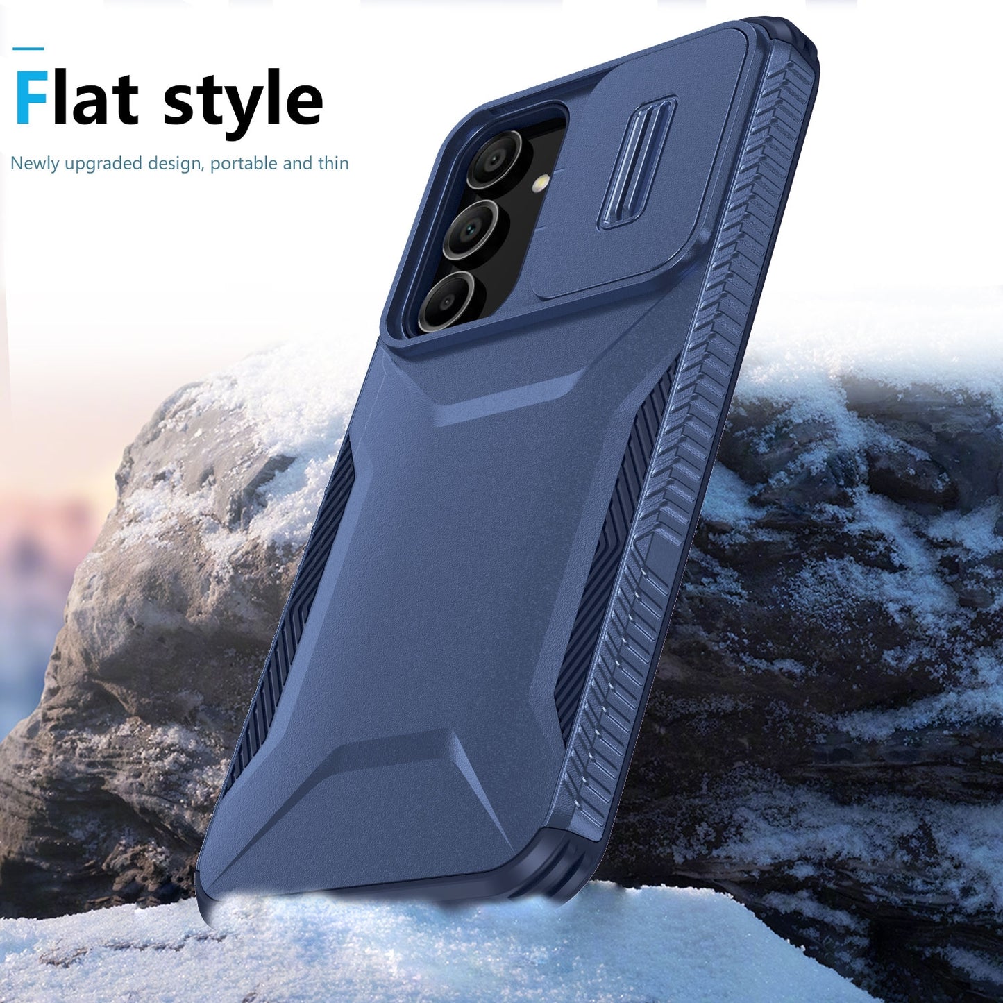 Samsung Galaxy A16 Phone Case with Sliding Camshield | Military-Grade TPU & PC Protective Anti-Scratch Anti-Skid Cover, Durable Shockproof Design