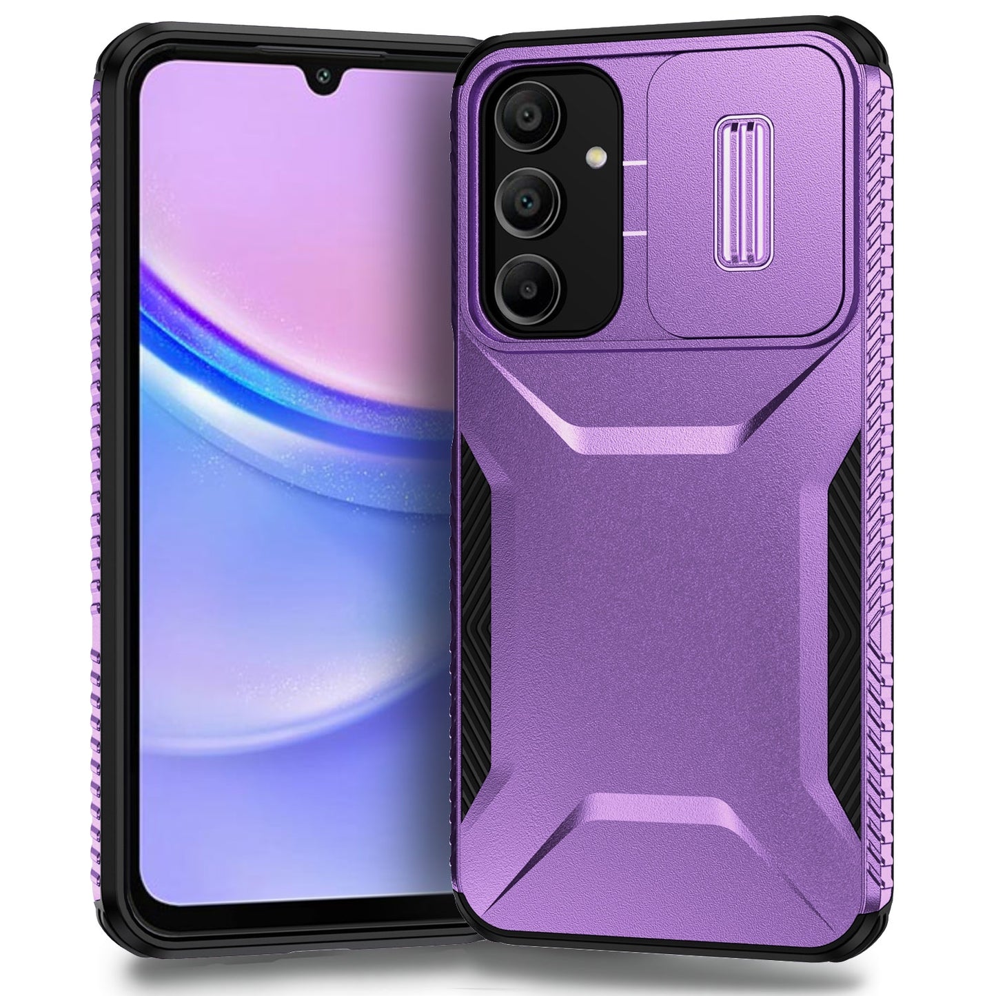 Samsung Galaxy A16 Phone Case with Sliding Camshield | Military-Grade TPU & PC Protective Anti-Scratch Anti-Skid Cover, Durable Shockproof Design