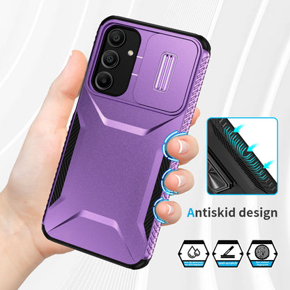 Samsung Galaxy A16 Phone Case with Sliding Camshield | Military-Grade TPU & PC Protective Anti-Scratch Anti-Skid Cover, Durable Shockproof Design