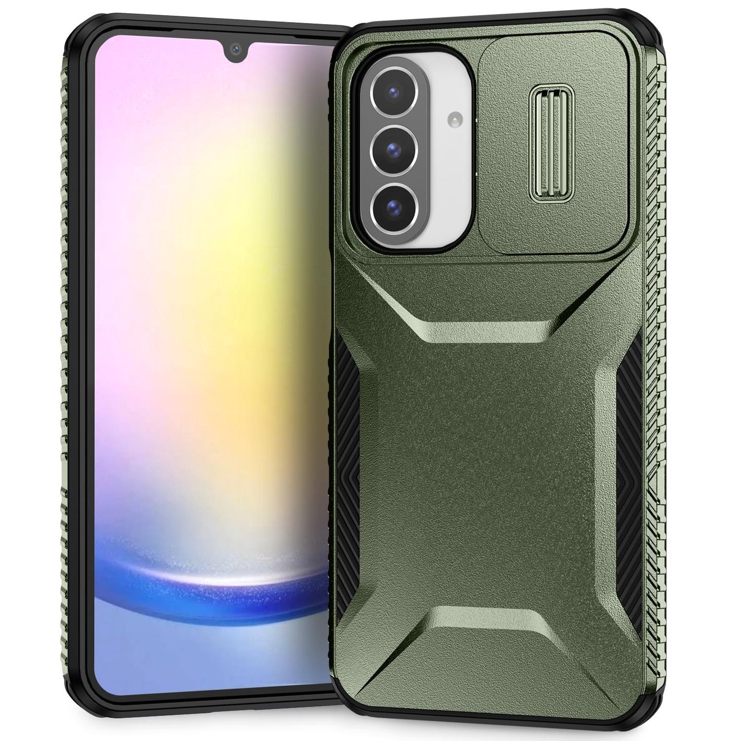 Samsung Galaxy A26 5G Phone Case with Sliding Camshield | Military-Grade TPU & PC Protective Anti-Scratch Anti-Skid Cover, Durable Shockproof Design