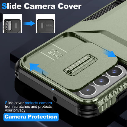 Samsung Galaxy A26 5G Phone Case with Sliding Camshield | Military-Grade TPU & PC Protective Anti-Scratch Anti-Skid Cover, Durable Shockproof Design