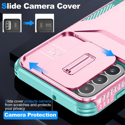 Samsung Galaxy A26 5G Phone Case with Sliding Camshield | Military-Grade TPU & PC Protective Anti-Scratch Anti-Skid Cover, Durable Shockproof Design