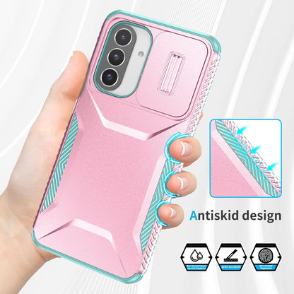 Samsung Galaxy A26 5G Phone Case with Sliding Camshield | Military-Grade TPU & PC Protective Anti-Scratch Anti-Skid Cover, Durable Shockproof Design
