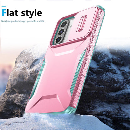 Samsung Galaxy A26 5G Phone Case with Sliding Camshield | Military-Grade TPU & PC Protective Anti-Scratch Anti-Skid Cover, Durable Shockproof Design