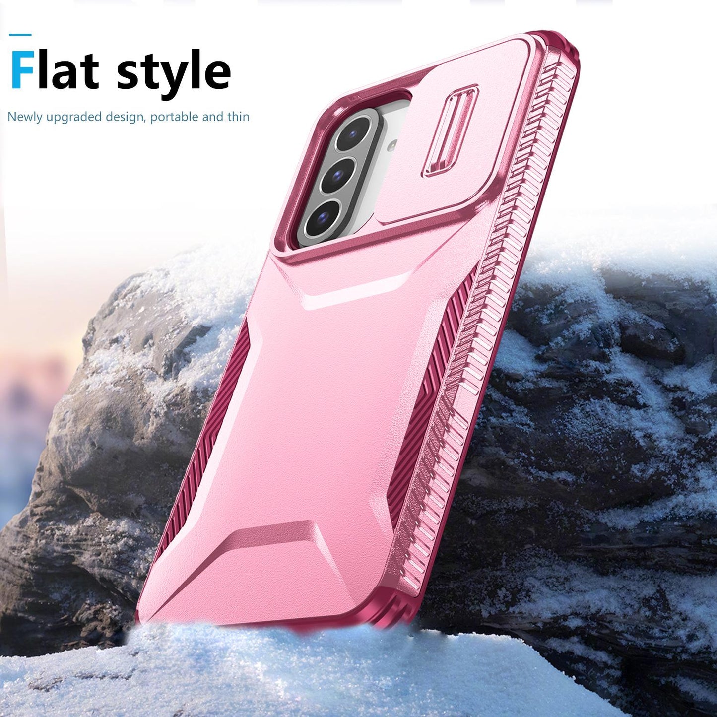 Samsung Galaxy A26 5G Phone Case with Sliding Camshield | Military-Grade TPU & PC Protective Anti-Scratch Anti-Skid Cover, Durable Shockproof Design