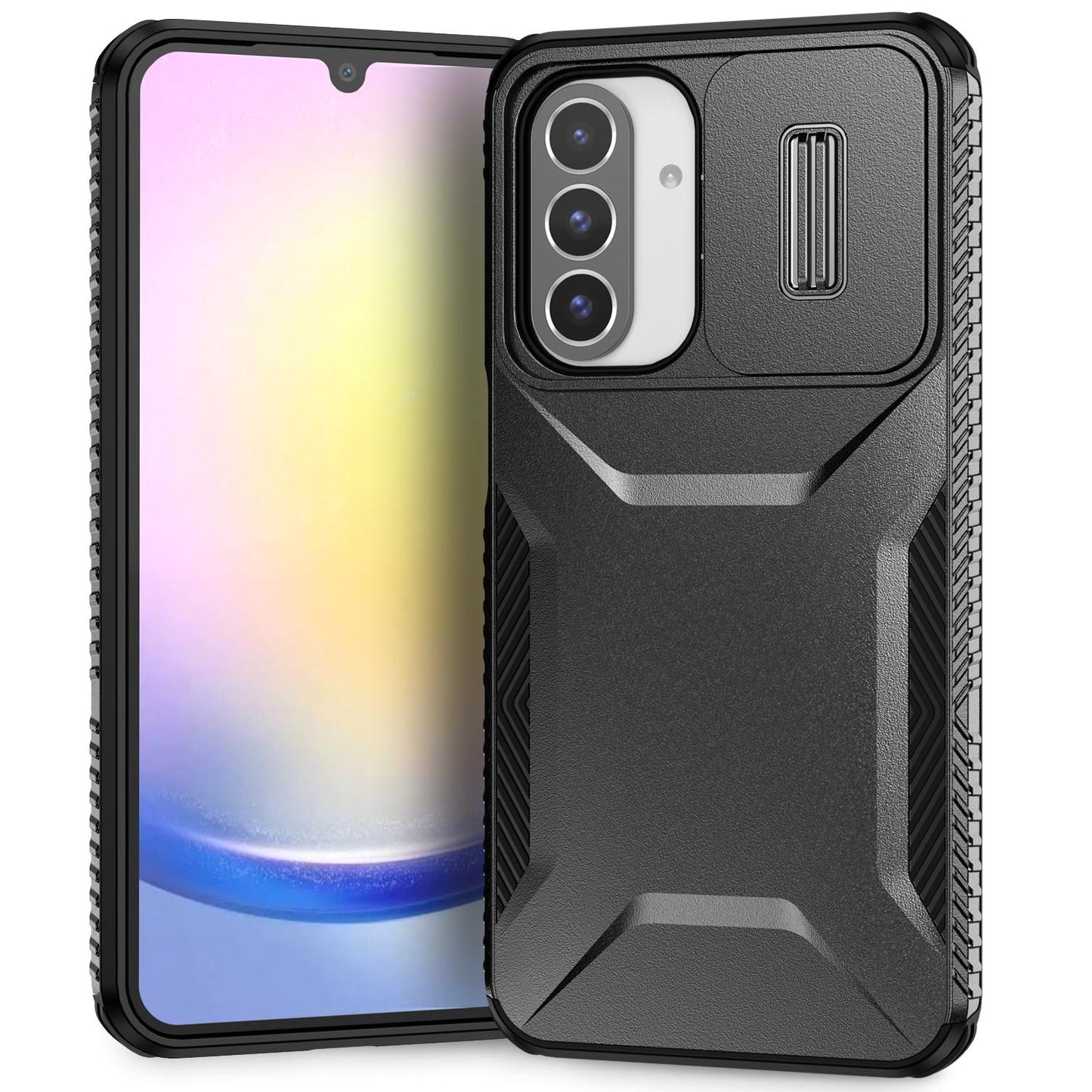 Samsung Galaxy A26 5G Phone Case with Sliding Camshield | Military-Grade TPU & PC Protective Anti-Scratch Anti-Skid Cover, Durable Shockproof Design