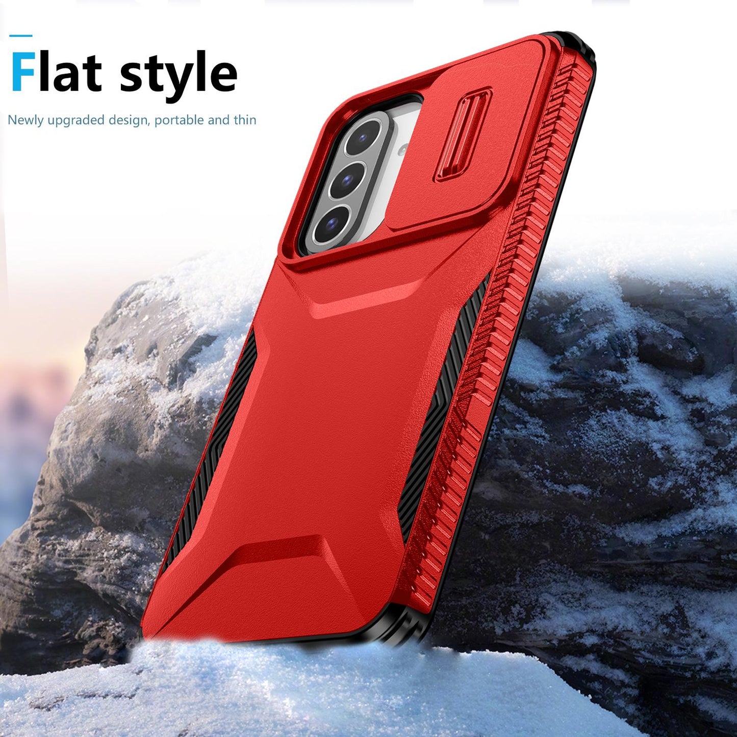 Samsung Galaxy A26 5G Phone Case with Sliding Camshield | Military-Grade TPU & PC Protective Anti-Scratch Anti-Skid Cover, Durable Shockproof Design