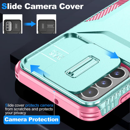 Samsung Galaxy A26 5G Phone Case with Sliding Camshield | Military-Grade TPU & PC Protective Anti-Scratch Anti-Skid Cover, Durable Shockproof Design