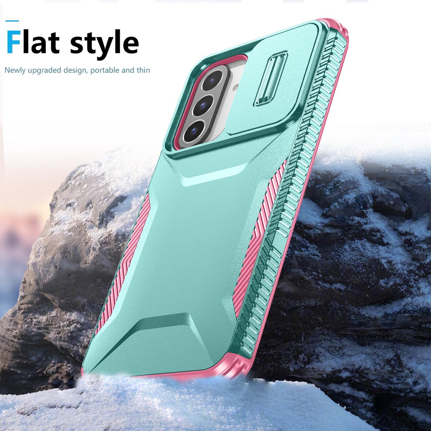 Samsung Galaxy A26 5G Phone Case with Sliding Camshield | Military-Grade TPU & PC Protective Anti-Scratch Anti-Skid Cover, Durable Shockproof Design