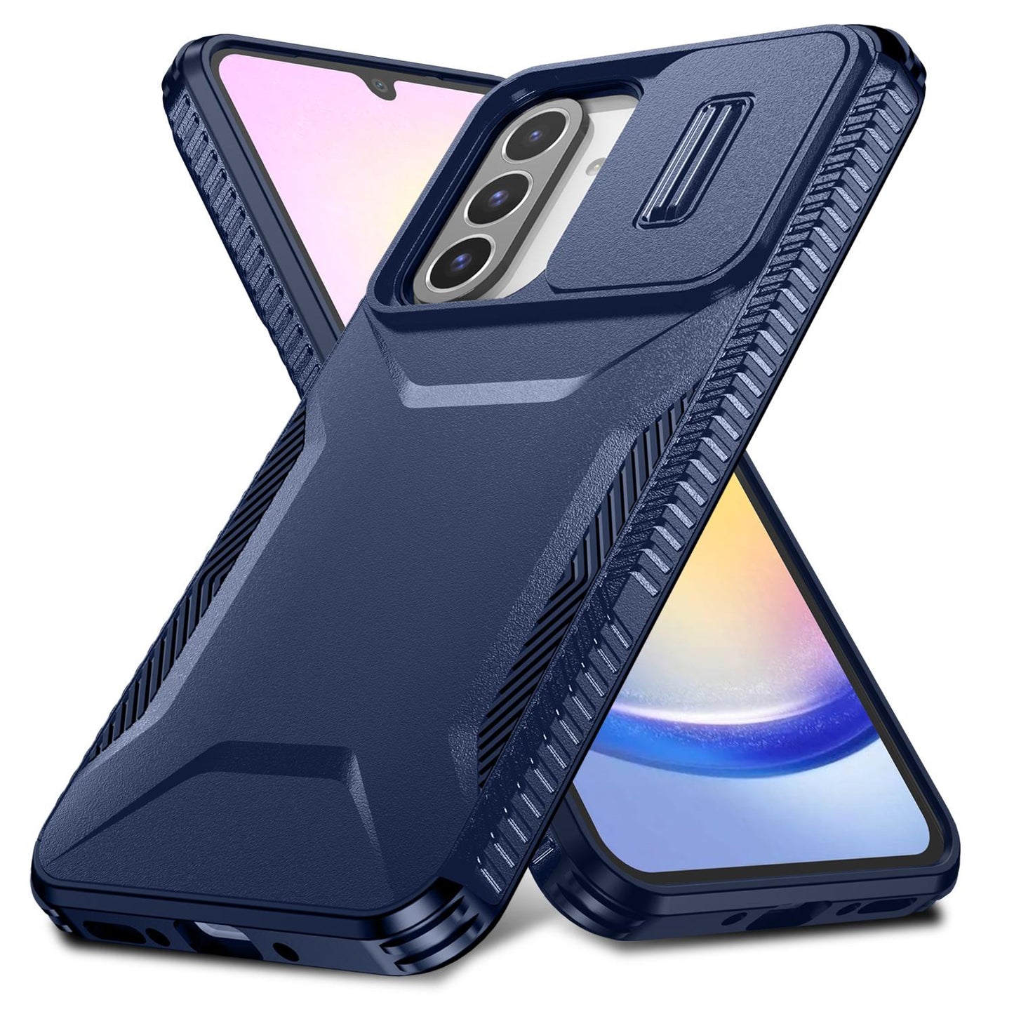 Samsung Galaxy A26 5G Phone Case with Sliding Camshield | Military-Grade TPU & PC Protective Anti-Scratch Anti-Skid Cover, Durable Shockproof Design