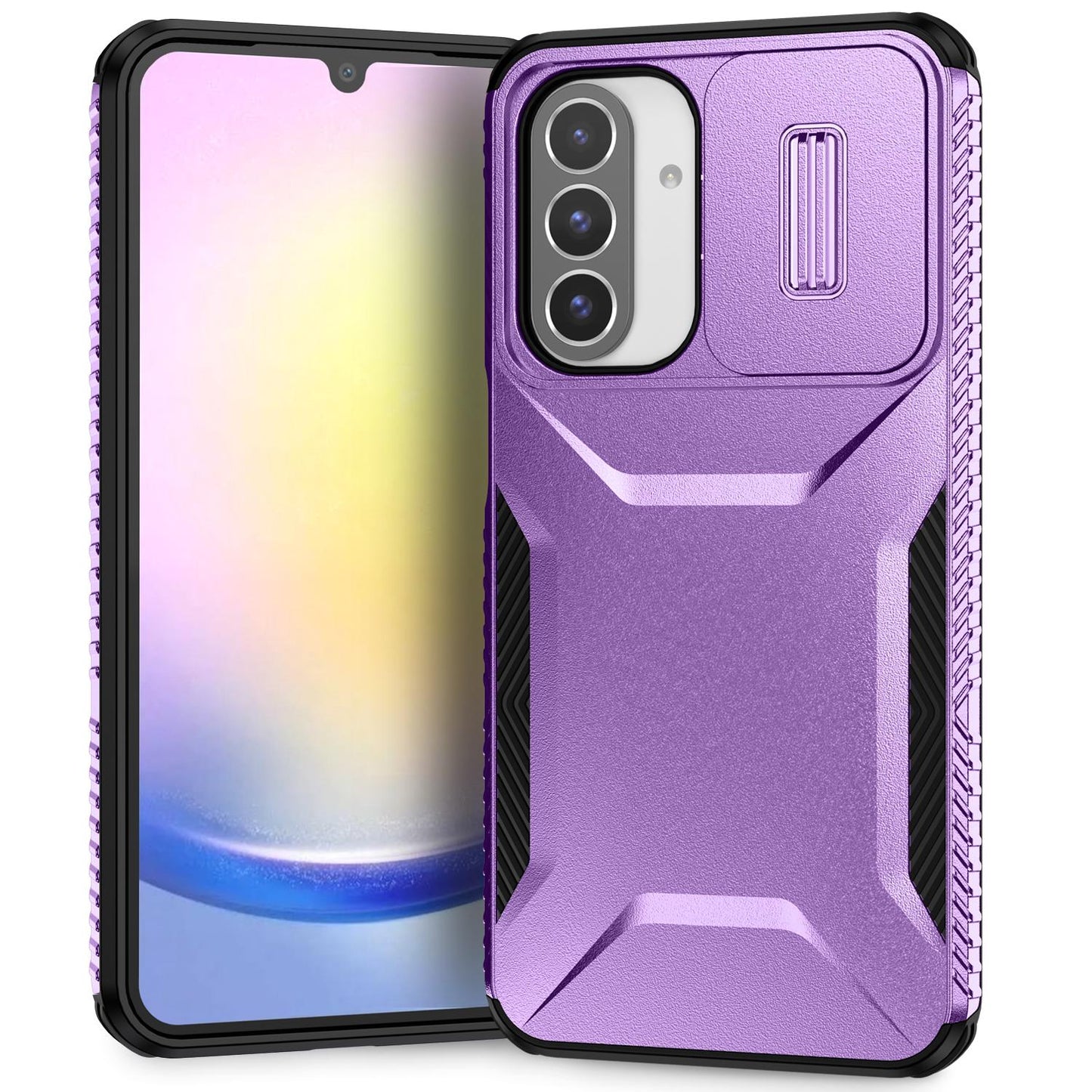 Samsung Galaxy A26 5G Phone Case with Sliding Camshield | Military-Grade TPU & PC Protective Anti-Scratch Anti-Skid Cover, Durable Shockproof Design