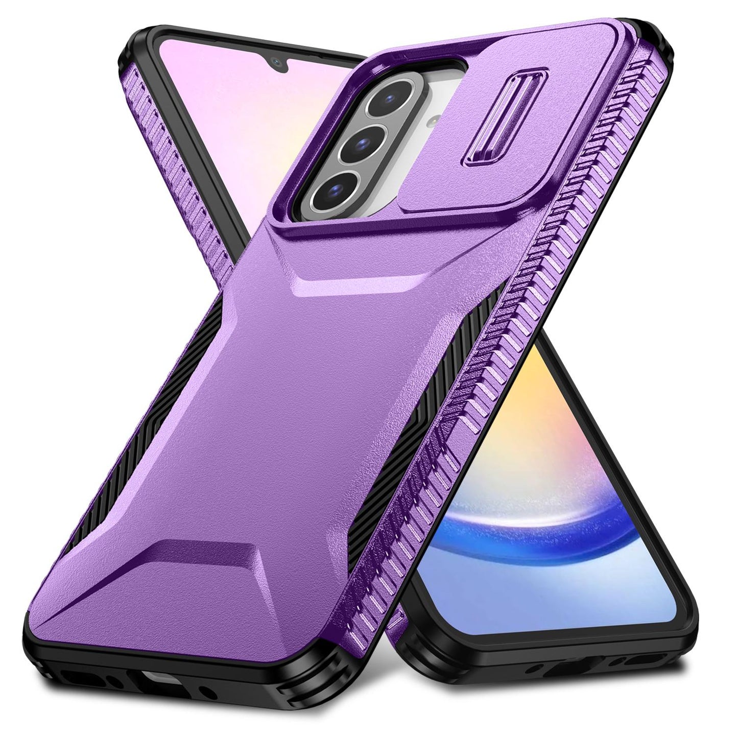 Samsung Galaxy A26 5G Phone Case with Sliding Camshield | Military-Grade TPU & PC Protective Anti-Scratch Anti-Skid Cover, Durable Shockproof Design