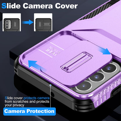 Samsung Galaxy A26 5G Phone Case with Sliding Camshield | Military-Grade TPU & PC Protective Anti-Scratch Anti-Skid Cover, Durable Shockproof Design